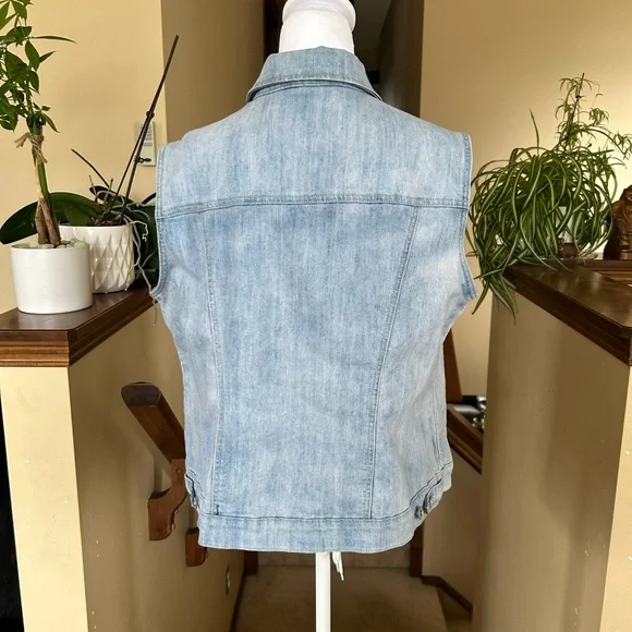 Light Blue Denim Vest - Picture 3 of 8
